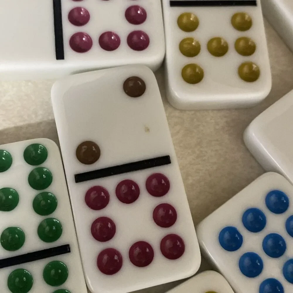 Double 12 Numeral Tiles 2-in-1 Mexican Train Set in Alum Case by CHH TTT